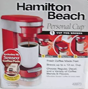 Hamilton Beach 49973 Dcm Personal Cup Pod Brewer- Red