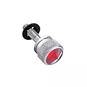 United Pacific Chrome Peterbilt Dash Screw W/ Diamond - Red