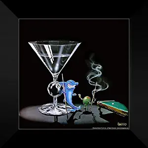 Michael Godard Framed Art 16x16 "Pool Shark"
