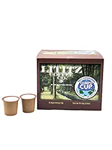 Lititz Coffee Co Grade "A" Arabica, Medium Roast Coffee In a Environmentally-friendly Compostable Single Serve Cup Compatible with Keurig K-cup Brewers