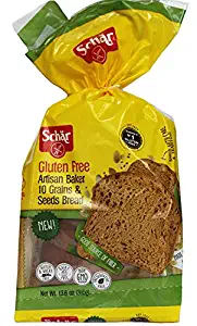 Schar NEW Gluten Free, Artisan Baker 10 Grains & Seeds Bread, 13.6 oz (Pack of 3)