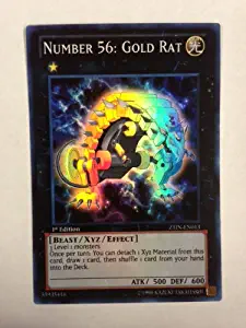 YU-GI-OH! - Number 56: Gold Rat (ZTIN-EN013) - 2013 Zexal Collection Tin - 1st Edition - Super Rare