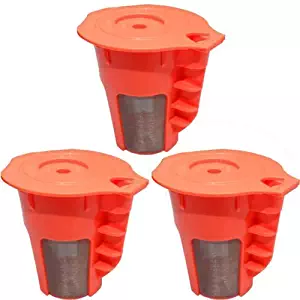 Blendin Refillable Reusable K-Carafe Coffee Filter Pods,Fits Keurig 2.0 Coffee Makers (3 Pack)