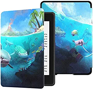 Kindle Paperwhite Protective Case Hungry Shark World X iOS Android Shark Kids Kindle Paperwhite Case Case with Auto Wake/Sleep Kindle Paperwhite Case 10th Generation 10th Generation 2018