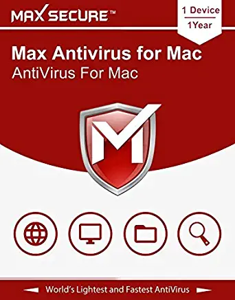 Max Secure Software Antivirus Plus for Mac 2019 | 1 Device | 1 Year [Mac Online Code]