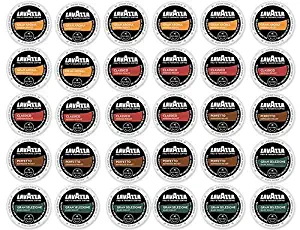 30 Count - Lavazza K-Cup Variety Pack Sampler - For Keurig K-Cup Brewers