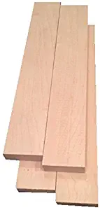 Hard Maple Lumber 3/4"x2"x12" - 4 Pack