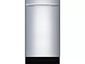 Bosch SPX68U55UC 18" 800 Series Dishwasher with 10 Place Settings Fully Integrated Control Panel 44 dBA Quiet Operation Stainless Steel Euro Tub and AquaStop Plus Protection: Stainless