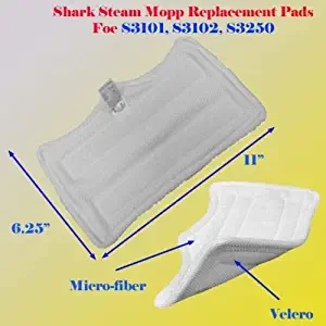 New Shark Microfiber Euro Pro Steam Mop Pad Replacement S3101 S3102 S3250 3101 3250 (1)