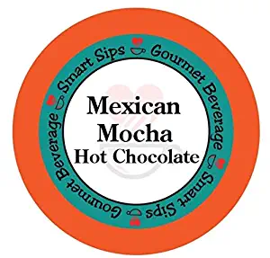 Smart Sips, Mexican Mocha Hot Chocolate, 24 Count, Single Serve Hot Cocoa Cups Compatible With All Keurig K cup Machines