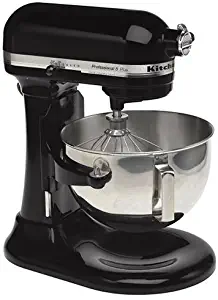 KitchenAid Professional HD Series Stand Mixer RKG25HOXOB , 5-Quart, Onyx Black, (Renewed)