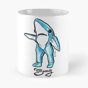 Left Shark Superbowl Swag Classic Mug Coffee Tea - Funny Gifts For Men And Women Gift Cup White 11 Oz.the Best Holidays Lover