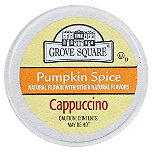 10 Cup Grove Square PUMPKIN Cappuccino Single Serve cups! Love delicious Pumpkin!