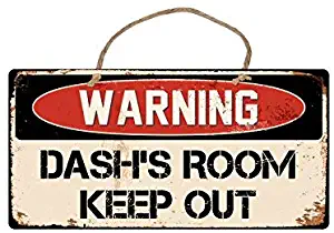 in the Ivy Dashs Room Keep Out Novelty Metal Sign for Home 8 x 12 Tin Sign Man Women Cave Decor