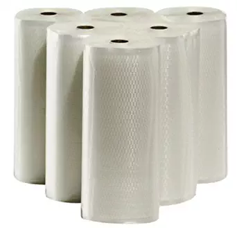 6 - 11"x50' Vacuum Seal Rolls Commercial Grade Embossed Vacuum Sealer Bags