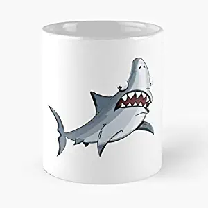 Shark Classic Mug Coffee Tea - Funny Gifts For Men And Women Gift Cup White 11 Oz.the Best Holidays Lover