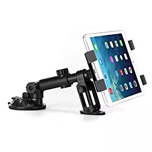 Premium Car Mount Dash Holder Swivel Cradle Dashboard Dock Stand Strong Suction for Samsung Galaxy Tab 4 NOOK 7.0 10.1, E NOOK 9.6, S2 NOOK 8.0, S3 9.7