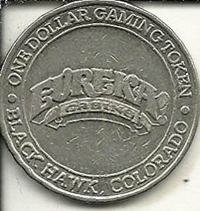 $1 eureka casino token coin blackhawk colorado obsolete