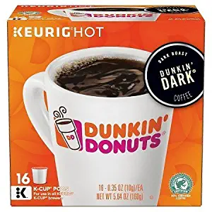 Dunkin' Donuts Dark Roast Coffee, Keurig K-Cups, 16 Count