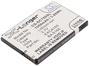 Replacement Battery for DOPOD C720 C720W O2 XDA Cosmo Orange SPV E600 T-Mobile Dash MDA Mail Part NO 35H00080-00M EXCA160 35H00080-00M 35H00080-02M EXCA160