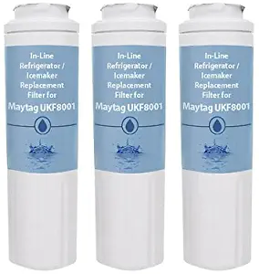 Replacement Water Filter Cartridge UKF8001 For Maytag Refrigerator 3 Pack