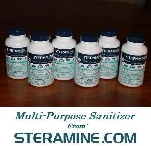 Steramine Quaternary Sanitizing Tablets, Case of 6