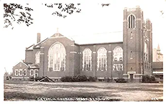 Catholic Church West Bend, Wisconsin postcard