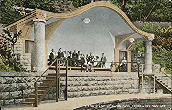 Band Stand at Basin Park Eureka Springs, Arkansas AR Original Vintage Postcard