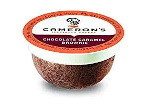 Cameron's Coffee Single Serve Pods, Flavored, Chocolate Caramel Brownie, 12 Count (Pack of 1)