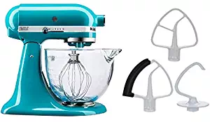 KitchenAid 5-Quart Stand Mixer Glass Bowl Ocean Drive