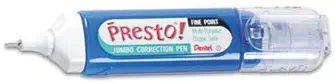 Pentel Presto! Multipurpose Correction Pens PEN,CORRECTION,WE,FN PT (Pack of30)