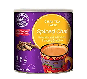 Big Train Spiced Chai Tea Latte, 1.9 Lb (1 Count), Powdered Instant Chai Tea Latte Mix, Spiced Black Tea with Milk, For Home, Caf&eacute;, Coffee Shop, Restaurant Use