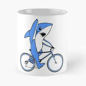 Mug Coffee Tea - Funny Gifts For Men And Women Gift Cup White 11 Oz.the Best Holidays Shark Lover