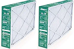2-PK- Generalaire #4366-Replaces Honeywell FC100A1029-16"x 25" x 4.5" Merv 11 Air Filters
