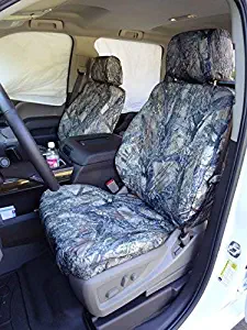 Durafit Seat Covers, C1143 Seat Covers MC2 Camo Endura for 2014-2018 Chevy Silverado Front 40/20/40 Split Bench Seat with Opening Center Console and with Opening 20 Section Seat Bottom.