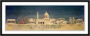 Washington D.c. Architechture Art By Craig Holmes Framed & Matted A+quality