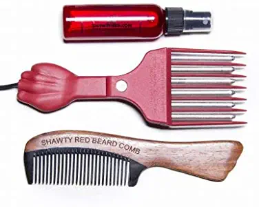 Shawty Red Hot Pick, Shawty Red Beard Conditioner Spray & Shawty Red Beard Comb