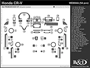 B&I WD694ASDB Dashboard Trim Kit