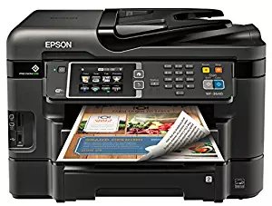 Epson Workforce WF-3640 Wireless Color All-in-One Inkjet Printer with Scanner and Copier, Amazon Dash Replenishment Enabled