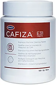 Urnex Cafiza Professional Espresso Machine Cleaning Tablets, 100 Count