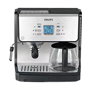 KRUPS XP2070 Programmable 10-Cup Coffeemaker/15-Bar Pump Espresso Machine