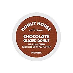 Donut House Collection Chocolate Glazed Donut, Single-Serve Keurig K-Cup Pods Medium Roast Coffee 72 CT, 3 Bx of 24 Pods