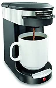 Hamilton Beach Commercial HDC200S Hospitality Coffeemaker, 1 Cup, Black/Silver, Single Serve Coffee Pod Brewer