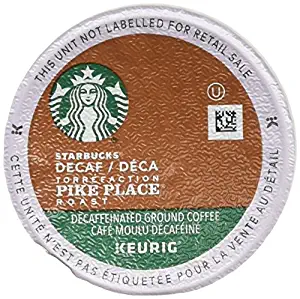 Starbucks Decaf Pike Place Roast, K-Cup for Keurig Brewers, 24 Count