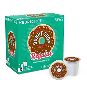 The Original Donut Shop Regular Keurig Single-Serve K-Cup Pods, 18 Count (Packaging May Vary)