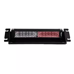 Abrams Focus 2X Series (Red/White) 36W - 12 LED EMS EMT Fire Truck Vehicle Windshield Strobe Warning Dash & Deck Light Bar