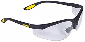 Dewalt DPG58-1C Reinforcer Clear Lens High Performance Protective Safety Glasses with Rubber Temples