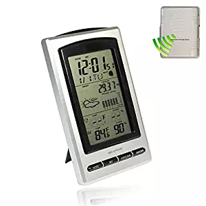 Digital Temperature，LtrottedJ 4.9 LCD Wireless Weather Forecast Station Outdoor Temperature & Humidity Sensor