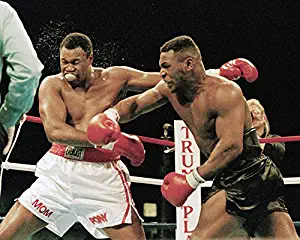 Erthstore Mike Tyson Larry Holmes Throwing Punch Boxing Legends 24x30 Poster