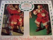 Coca-Cola 1993 Limited Edition Nostalgia Two Decks Christmas Playing Cards